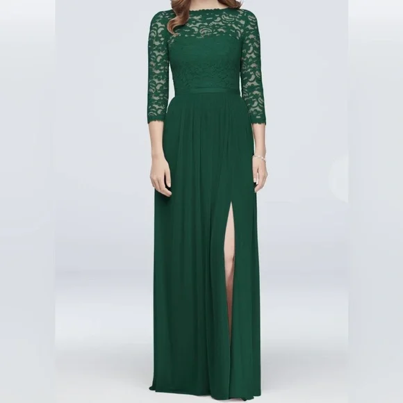 knee length dresses for ladies Mermaid Red Lace-Up Glitter Mesh Wedding Guest Dress